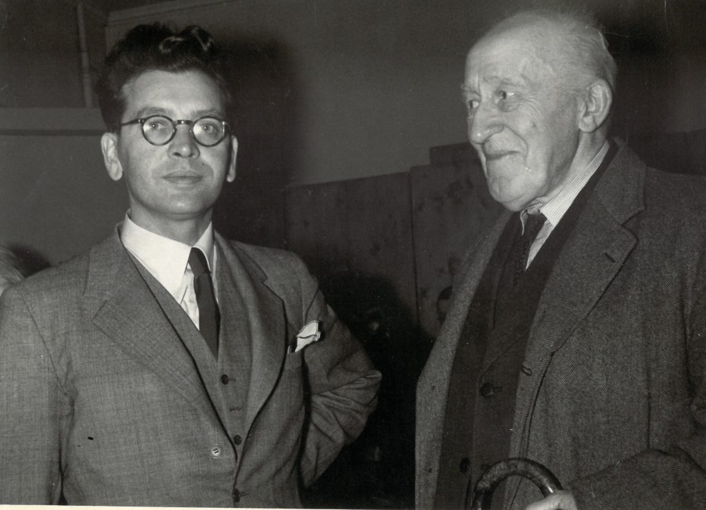 Til høyre: Christian Ihlen, formann for DNI i tidsrommet 1908 til 1948.