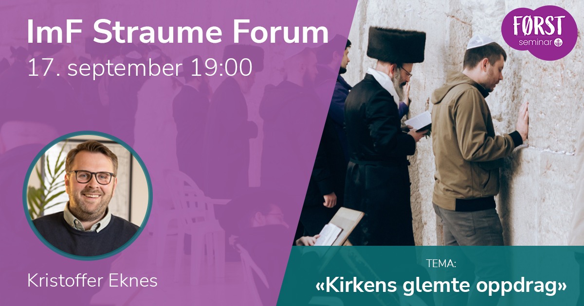 Førstseminar ImF Straume Forum 17. september 2025 kl 19:00.