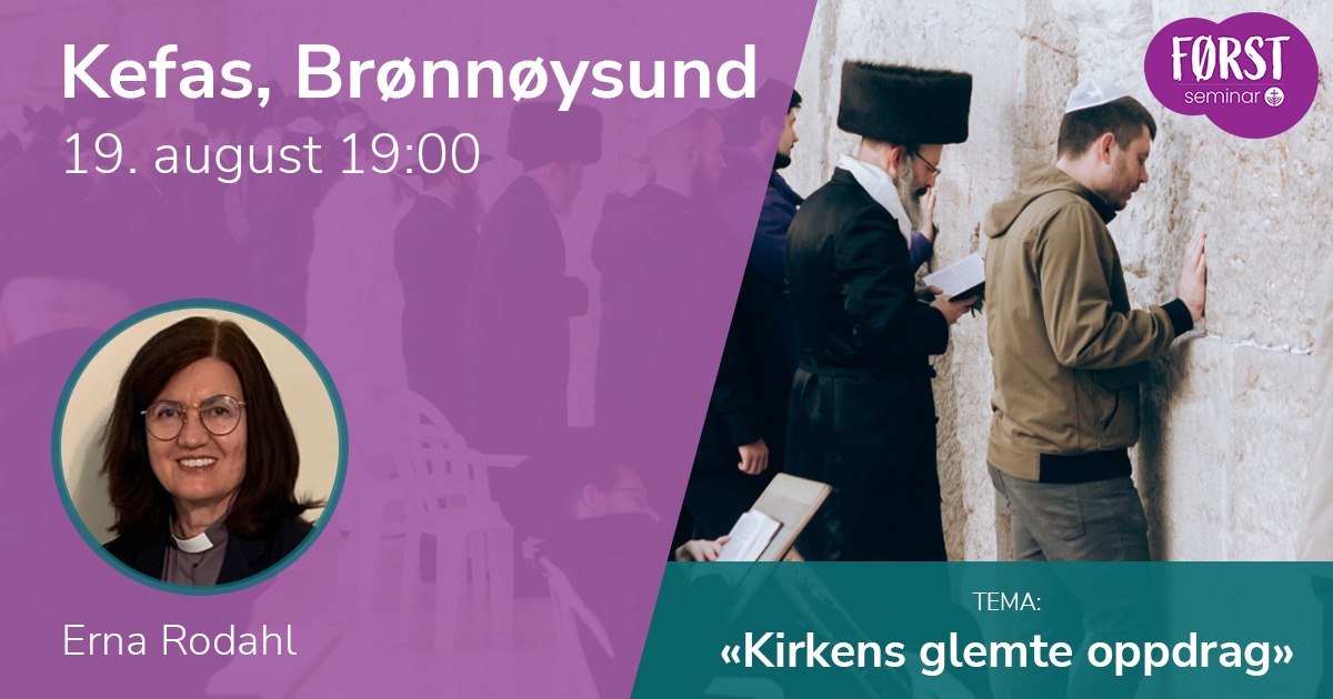 Førstseminar 2025, Kefas, Brønnøysund. 19. august 2025 kl 19:00.
