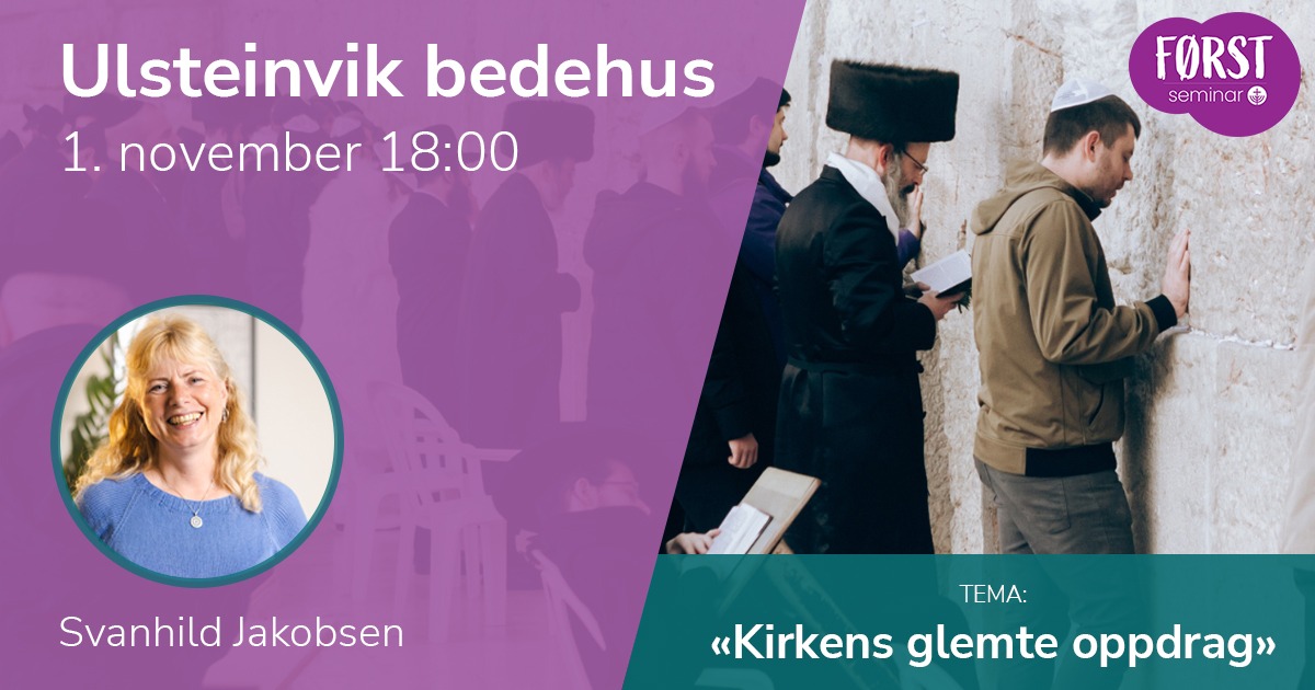 Førstseminar 2025: Ulsteinvik bedehus. 1. november 2025 kl 18:00.