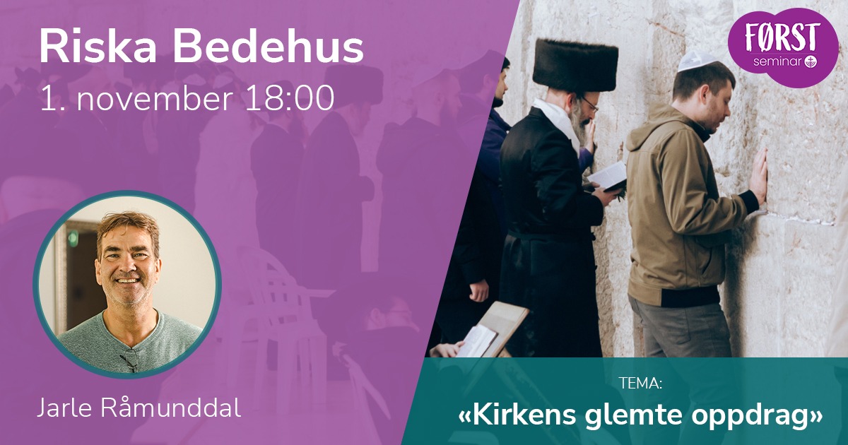 Førstseminar 2025: Riska Bedehus. 1. november 2025 kl 18:00.
